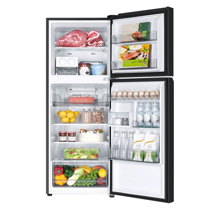 Aqua Kulkas 2 Pintu Inverter Magic Neo Turbo Cooling 225 Liter - AQR-DTM285RAP(FB)